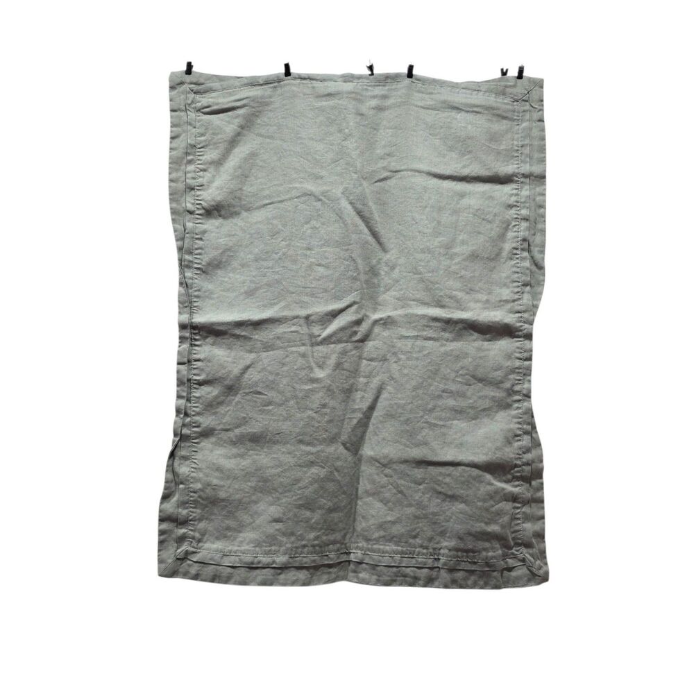 Fieldcrest 100% Linen Pillow Shams Set 2‎ Gray Queen Farmhouse Coastal